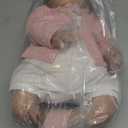 Aori Realistic Reborn Baby Dolls - 22 Inch Lifelike Baby Girl with Feeding Bottle & Pacifier, Weighted Cloth Body for True-to-Life Feel, Gift for Kids Ages 3+ (Pink)