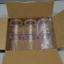 12 oz Drinking Glass Sets, Set of 6 Plastic Cups Unbreakable Drinkware Glasses Set Tumblers & Water Glasses Acrylic Clear Drinking Glasses, BPA-Free Beer Glasses for Home & Outdoors, Dishwasher Safe