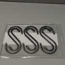 6 Inch Heavy Duty S Hooks, Large S Hook for Hanging Plants, Vinyl Coated S Hook 6 Pack Sturdy Non Slip Black S Hooks for Hanging Closet,Bird Feeders,Kitchen,Large Object,Garden Tools