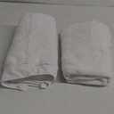 HOMEXCEL Bath Towels Pack of 2, (27 x 54 Inches) Microfiber Ultra Soft Highly Absorbent Bath Towel Set, Lightweight and Quick Drying Towels for Body, Sport, Yoga, SPA, Fitness, White