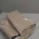 OIAHOMY 75L Large Woven Cotton Rope Storage Basket with Handle for Organizing Blanket and Toys for Living Room, Nursery, Brown Variegated 22x17x12