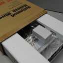 HNV 16"x12" Vanity Mirror with Lights, Hollywood Lighted Makeup Mirror with 10X Magnification, Smart Touch Control, 3 Color Dimmable LED, Square Frame Tabletop or Bathroom Dresser Mount (White)