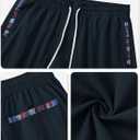 Men's Casual Cotton Shorts Drawstring 8 Inch Summer Vacation Shorts with Pockets (S-XXL) (M)