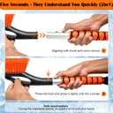 2025 New Snow Brush & Ice Scraper - Detachable Ice Scraper for Car Windshield with Ergonomic Foam Grip for Snow Removal, Aluminum Car Snow Scraper and Brush for Cars, Trucks, SUVs