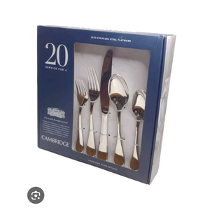 Cambridge Silversmiths Eloquence 18-Piece Flatware Silverware Set, Service for 4