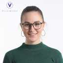 VisionGlobal Blue Light Blocking Glasses for Women/Men, Anti Eyestrain, Computer Reading, TV Glasses, Stylish Oval Frame, Anti Glare (Gray, +3.75 Magnification) (05_days_gray)