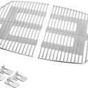 Stanbroil Solid Rod Stainless Steel Grill Cooking Grates for Weber Q300, Q320, Q3000, Q3100, Q3200 Series Gas Grill, Replacement Parts for Weber 7646