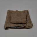 MIULEE Pack of 2 Decorative Burlap Linen Euro Throw Pillow Covers for Sofa Couch Bed 24x24 Inch Modern Farmhouse Pillowcases Rustic Woven Textured Cushion Cover Brown