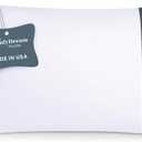 ComfyDown 50/50 Down Feather Blend ComfyDream Bed Pillow for Sleeping, Egyptian Cotton Cover, Made in USA, King Size (King)