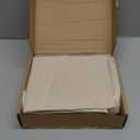 Amazon Basics Lightweight Microfiber 3-Piece Duvet Cover Set, Beige, Solid, Full/Queen