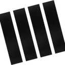 XQSMWF 4PCS Pillar Post Door Trim Set Glossy Black Compatible with Ford F150 Super Crew Fit for Lincoln Mark LT 2004-2014 Sticker Door Post Molded Cover Set, Cab Pillar Posts Door Cover Trim