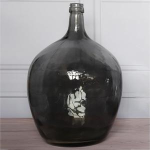 21" Extra Large Floor Glass Vase for Tall Pampas Grass - Table Home Decor, Black Glass Vase Balloon Jug Tall Floor Vases for Centerpieces Home Decor