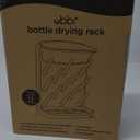 Ubbi Vertical Baby Bottle Drying Rack, Space Saving Countertop Drying Rack Baby Accessory, Taupe