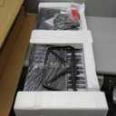 61 Key Portable Electronic Keyboard Piano w/Lighted Full Size Keys, LCD, Headphones, X-Stand, Stool, Music Rest, Microphone, Note Stickers, Built-In Speakers,3 Teaching Modes