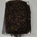 HUA Kinky Curly Short Wigs for Black Women Human Hair Chocolate Brown Mix Medium Auburn Curly Human Hair Wigs for Black Women Glueless 4/30 Color Short Wigs for Women (8 Inch)