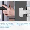 2PCS Heavy Duty Protection Fridge Lock for Refrigerator Cabinets,Drawers,Child Safety Cabinet Locks,Easy Install Without Keys Black