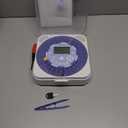 28-Day(1X) Automatic Pill Dispenser  One-Press Daily Dispense (No APP), Easy-to-Use Slide-Door Cup, Sound & Light Alerts, Moisture-Proof Dual Desiccants, Large Compartments for Tablets & Capsules