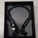 CPTEA Bone Conduction Headphones, Open Ear, Bluetooth V6.0, IPX5, Sweat Resistant,10Hrs Playtime, Comfortable Fit Sports Wireless Earbuds with Built-in Mic for Running, Gym, Cycling, Outdoor, Black