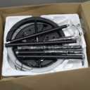 SIBRILLE LED Floor Lamp - Rotatable Standing Lamp with Touch & Remote Control, 3000-6000K, 22W Modern Floor Reading Light, Dimmable Corner Uplighter for Living Room Bedroom Office, Black