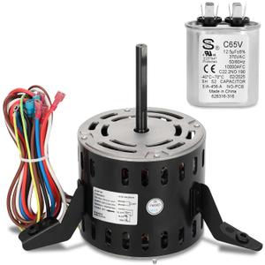 B1340021S Furnace Blower Motor 1/3 HP 115V 1050 RPM Replacement for Goodman Amana B1340021 K55HXRBJ-1828, Include 12.5 uF/370V Capacitor