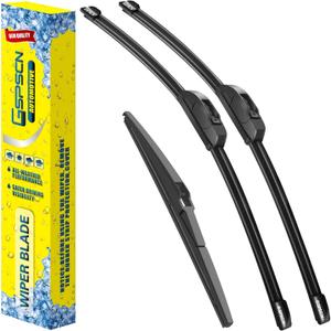 GSPSCN 3 Wipers Replacement for Mitsubishi Mirage 2023-2014 /Scion xA 2006-2004 Original Equipment Windshield Wiper Blades 24"+16"+12" (set of 3) J hook