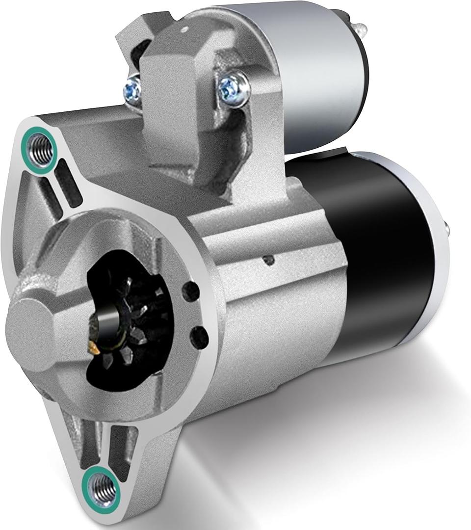 New Starter Replacement for Jeep for Liberty 3.7L 2007 for Jeep for Commander 4.7L 2006-2008 for Jeep for Grand Cherokee 4.7L 2005-2008, 17937N 56044735AB, 1.2kw/12 Volt Starter