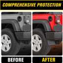 Mud Flaps Splash Guards Flares Set Compatible with Jeep Wrangler JK JKU 2007-2018 Accessories, Heavy Duty Mudguards with Hardware, Front and Rear Mudflaps, Driver & Passenger Side, 4PCS