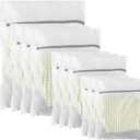 10 Pack Mesh Laundry Bags for Delicates with Non Rust Zipper- MDSXO White Laundry Bags Mesh Wash Bags, Easy Fit Bra, Sock,Lingerie,Sneaker,Baby Laundry for Washing Machine Travel Storage[1XL/3L/3M/3S]