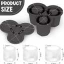 Ice Mold for Stanley Cup Suitable for 40 Ounces Silicone Ice Cube Tray Hollow Cylindrical Ice Mold Suitable for Easy Release Mold for Stanley Cups Cocktails Whiskey Beverages Coffee