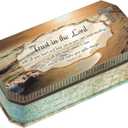 Cottage Garden Trust in The Lord Footprints in The Sand Design Jewelry Music Box - Plays Song How Great Thou Art