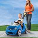 Step2 Whisper Ride II Kids Push Car, Ride-On Car with Seat Belt and Horn, Toddlers and Preschoolers Ages 18 Months4 Years, Max Weight 50 lbs., Quick Fold Handle, Stroller Alternative, Blue