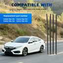 Car Window Weather Stripping 2016-2021 for Honda Civic 4-Door Sedan