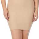 Jones New York Women's Smoothing Full Slip with Removable Convertible Straps (Medium, Nude)