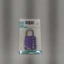 ZHEGE Combination Lock, 4 Digit Combination Padlock Outdoor, School Lock, Gym Lock (Purple)