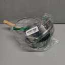 DEAYOU Stainless Steel Saucepan with Steamer, 1.2 Quart Yukihira Sauce Pan with Lid, Traditional Japanese Small Cooking Pot with Wood Handle and Two Side Spouts for Milk, Ramen, Soup, Tempura, 7"