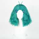 Women's Short curly cute Wig, Costume for Helloween party (Cyan)