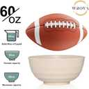Wrova Wheat Straw Bowls Set 60 OZ, Unbreakable Large Beige Bowls Set of 6, Microwave & Dishwasher Safe Big Cereal Bowl for Picnic and Party BPA Free Salad Bowl for Serving Oatmeal and Popcorn (Beige)