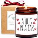 Sympathy Gifts for Loss of Loved One,Get Well Gifts for Women, Hug in a Jar Candle, Condolences Gift for Loss,Sympathy Candle,Get Well Soon,Thank You,Cheer Up, Divorce, Relaxation Gift for Friend