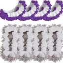 Mop Slippers Socks Floor Cleaning,Microfiber Shoe Covers dust Washable Reusable for Woman Man House Kitchen (4pcs L+4pcs XL, Grey Purple)