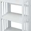 Casual Home 3-Shelf Folding Bookcase, 14" Wide, White