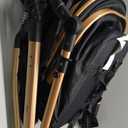 2 in 1 Baby Stroller, Convertible Bassinet Pushchair for Infants and Newborns 0-36 Months (Gold)