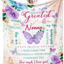 Mothers Day Nonna Gifts, Nonna Gifts for Mother's Day Blanket 60"x50", Birthday Gifts for Nonna from Grandchildren/Grandkids