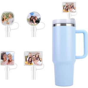5 x Straw Toppers for Stanley Cups 40 Oz Cute 4pcs, 10mm Silicone DIY Straw Covers Cap for Tumblers, Stanley Cup Accessories