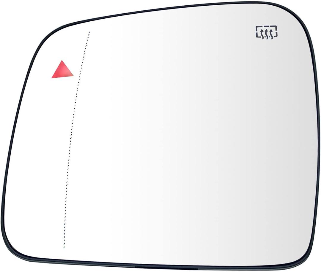 Blind Spot Detection Driver Side Mirror Replacement for DODGE Durango JEEP Grand Cherokee 2011-2021, Left Exterior Side Rearview Mirrors Glass, with Backing Plate, Power Heated
