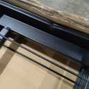 Amazon Basics Foldable Metal Platform Bed Frame with Storage, Sturdy Steel, No Box Spring Needed, 18 Inches High, Tool-Free Easy Assembly, Noise-Free, Queen Size, Black