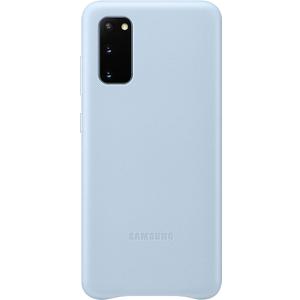 Samsung Galaxy S20 Case, Official Leather Back Cover (Blue)