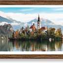 Hongkee 12x36 Picture Frame, Collage Twelve 4x6 with Mat, Wood Style,1 Pack, 12X36 in