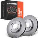 A-Premium 11.02 inch (280mm) Front Vented Disc Brake Rotors Compatible with Select Kia and Hyundai Models - Elantra, Elantra GT, Soul, Forte, Veloster, Forte Koup, Forte5, Kona, Venue, 2-PC Set