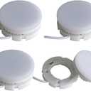 GX53 LED Bulb,7.5W Under Cabinet Puck Lights,Aluminum Energy Efficient Display Spotlights,Installation Simple No Tools,for Cabinets,Showcase,Display Cabinets,Showroom Lighting (4pack)