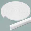 Weather Stripping Door Window Seal Strip 33 Ft,Selfadhesive Strong Adhesion,soundproofing,Draft Blocker,Dustproof,Suitable for Doors and Windows Cabinet Doors,0.4 Wide X 0.9 Inch Thick,White